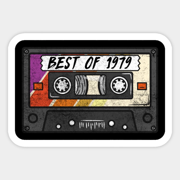 Best Of 1979 - Vintage Retro Cassette Birthday Gift Sticker by biNutz